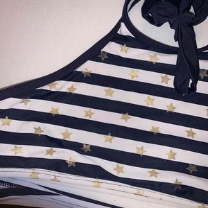 ⭐️Starred ń striped bikini!